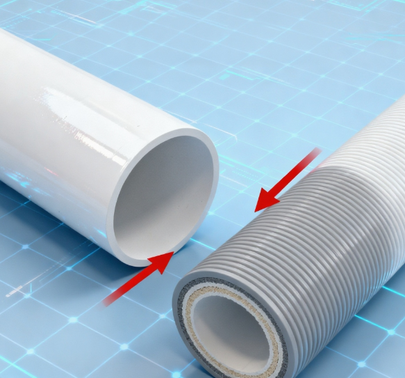 الفرق بين أنابيب PE و PVC